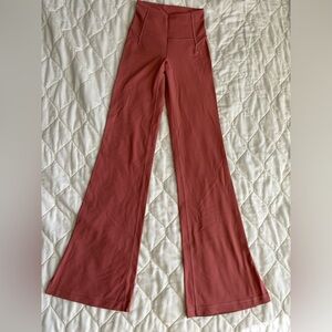 Lululemon Groove Super High Rose Split Hem Flare Pant leggings